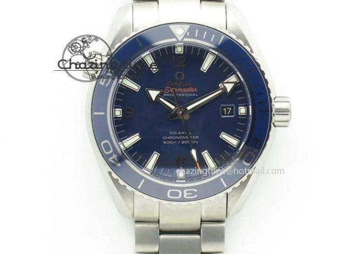 1218 Durable Planet Ocean Professional Ceramic Bezel 45.5mm 1:1 VSF Best Edition Orange Markers on SS Bracelet A8500 Super Clone 8052